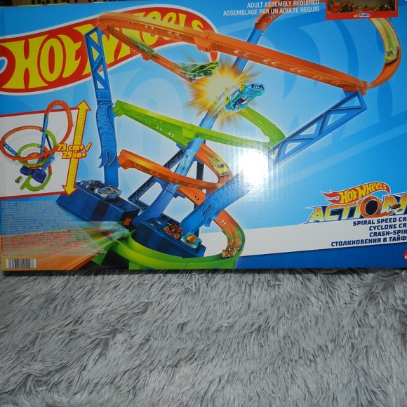 Hot Wheels Action Spiral Speed Crash Track Set Motorized Booster🆕⌚📦🏃💨🚚 - Picture 7 of 16